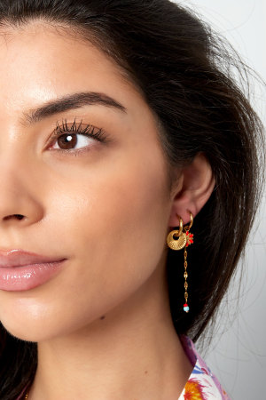Boucles D'oreilles Avec Breloque Ronde h5 Image4