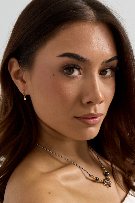 Boucles d'oreilles Star Argenté Acier inoxydable 2