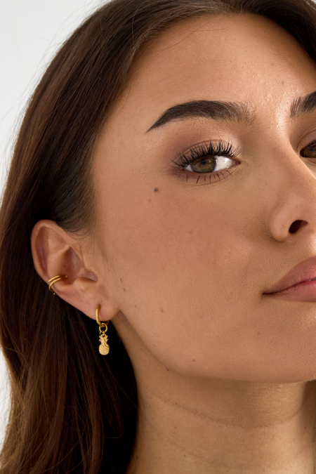Earcuff Spiral Gold Couleur or Acier inoxydable 2
