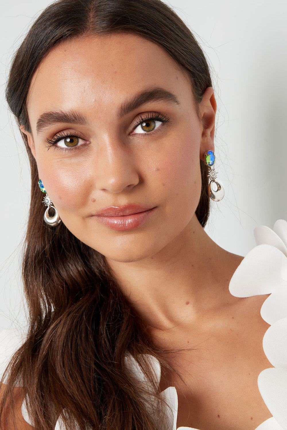 Boucles D'oreilles Charms Avec Perle De Verre - Doré Acier Inoxydable h5Image2