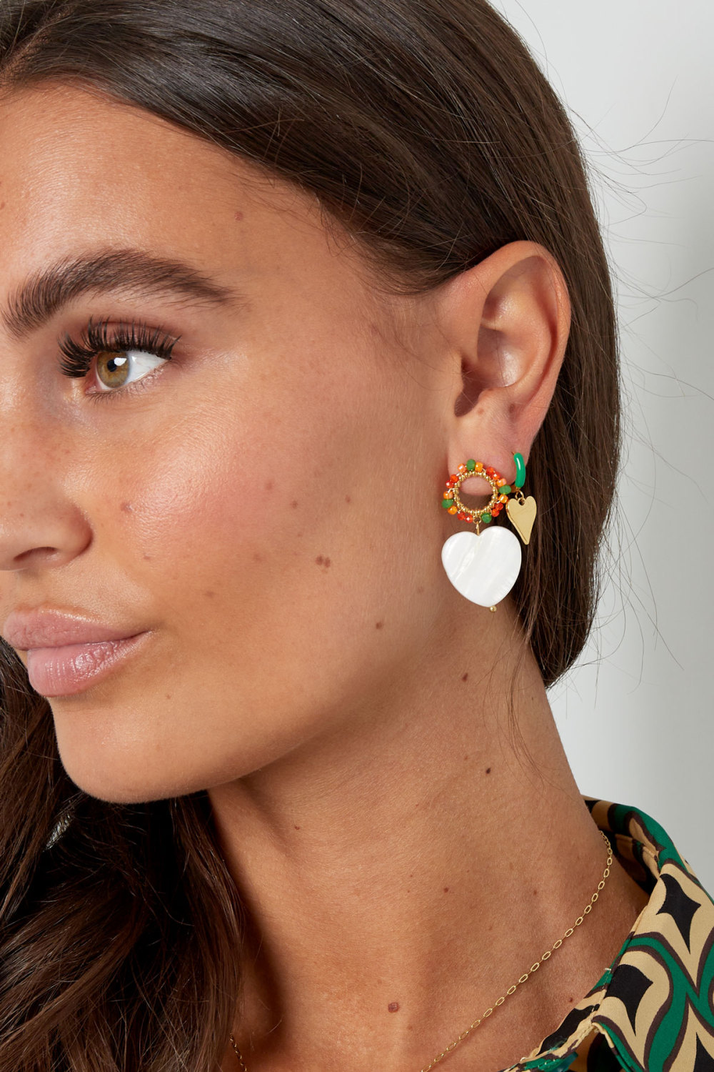 Boucles D'oreilles Pierres Avec Coeur h5Image2