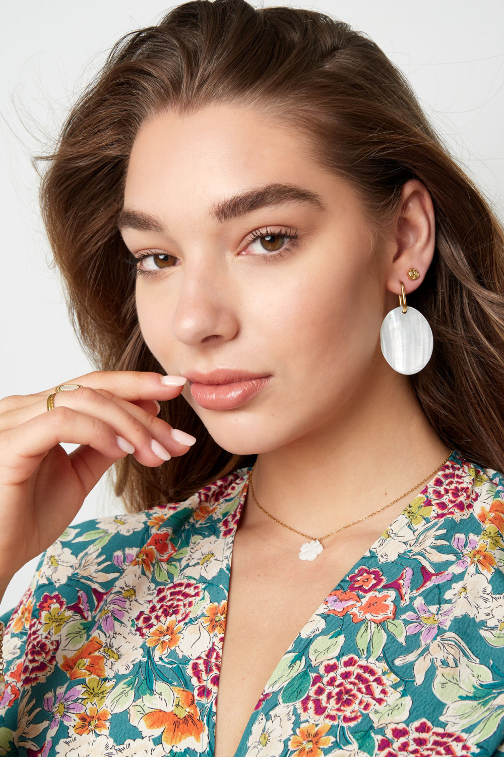 Boucles D'oreilles Grosse Pièce - Argent Acier Inoxydable h5Image4