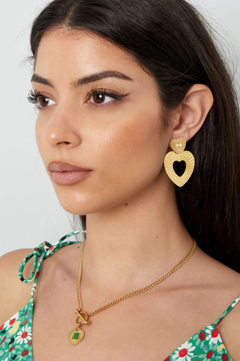 Boucles D'oreilles Double Coeur Image2