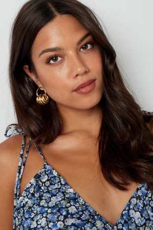 Boucles D'oreilles Anneaux Multiples h5 Image2