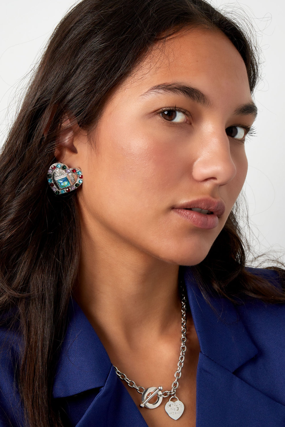 Boucles D'oreilles Coeur Coloré Image4