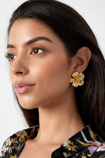 boucles d'oreilles fleur 3d 2