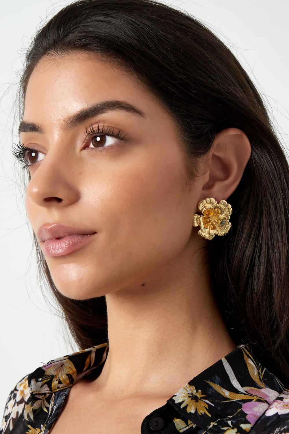 Boucles D'oreilles Fleur 3D h5Image2