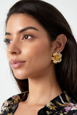 Boucles D'oreilles Fleur 3D h5 Image2