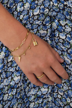 Bracelet Double Avec Breloques Et Boules h5 Image2
