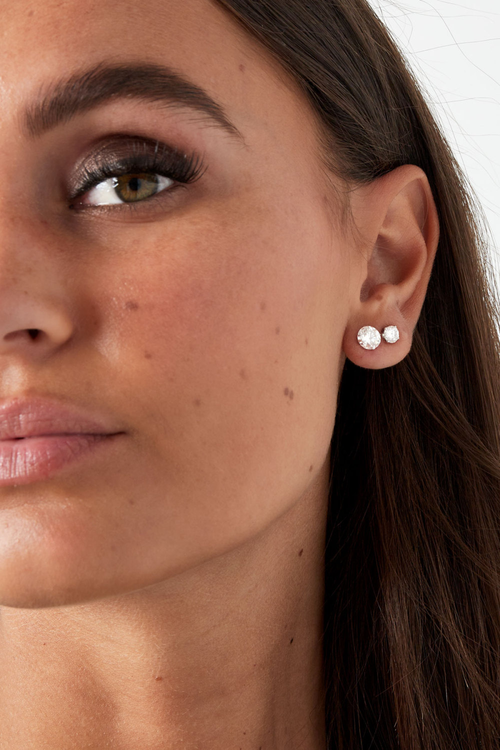 Clous D'oreilles Pierre Ronde Image4
