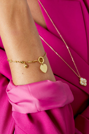 Bracelet Maillons Avec Coeur h5 Image2