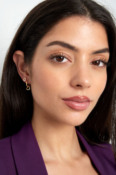 petites boucles d'oreilles en forme de cœur 2