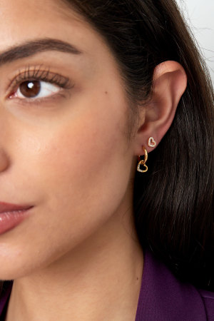 Petites Boucles D'Oreilles En Forme De Cœur h5 Image3