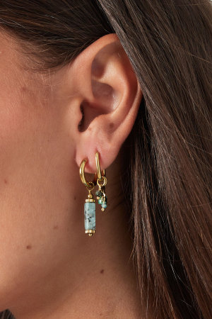 Boucle D'oreille Avec Perles Noires h5 Image3