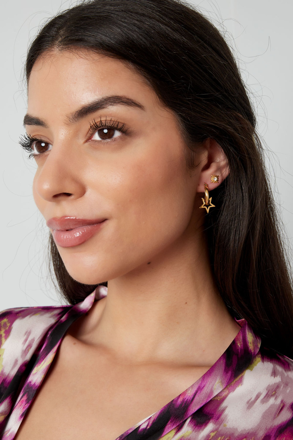 Boucles D'oreilles Torsadées Avec Étoile Image2