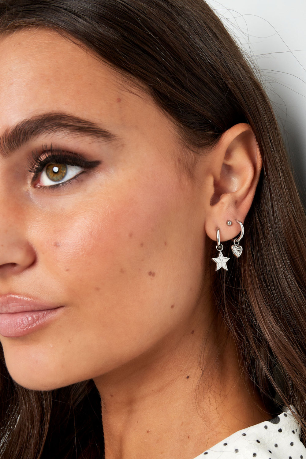 Boucles D'oreilles Étoile Avec Imprimé Image2