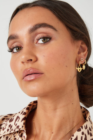 Boucles D'oreilles Cadenas Avec Ailes h5 Image4