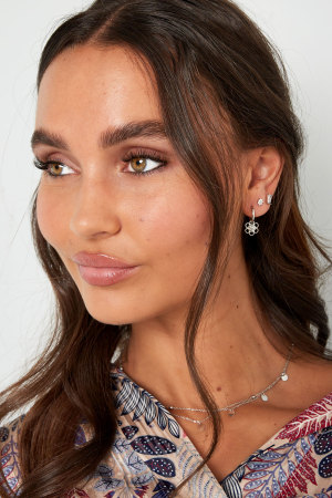 Boucles D'oreilles Charm Fleur/Rose h5 Image2