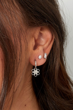 Boucles D'oreilles Charm Fleur/Rose h5 Image3