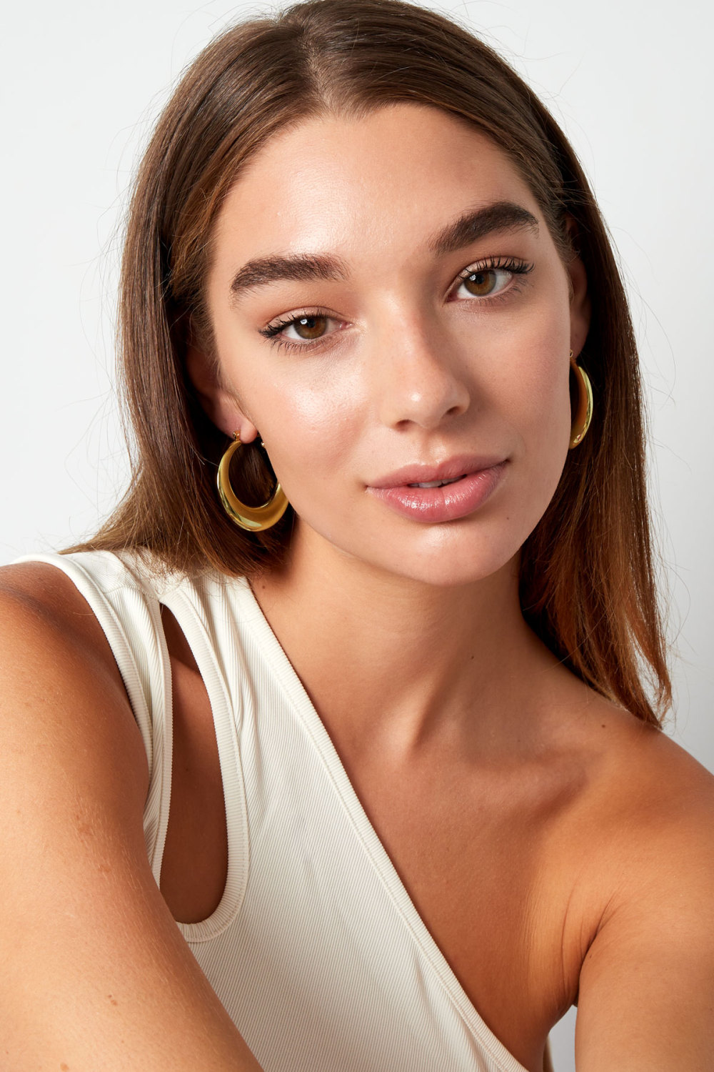 Boucles D'oreilles Ovales Brillantes Image2