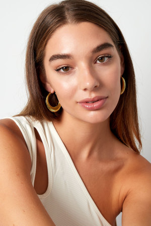 Boucles D'oreilles Ovales Brillantes h5 Image2