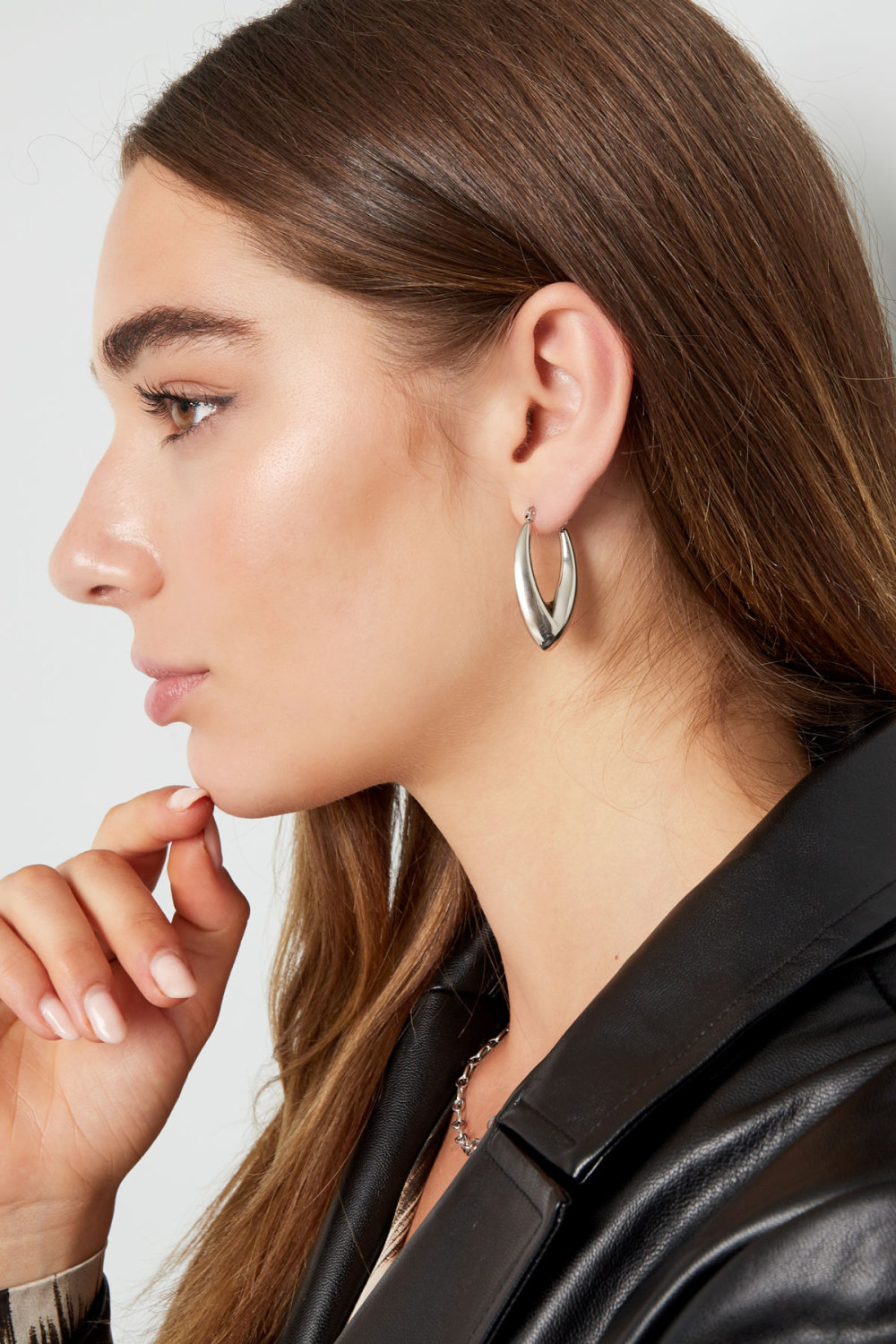 Boucles D'oreilles Esthétiques Avec Pointe Image3