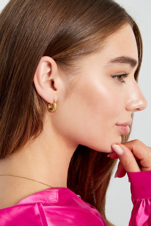 Boucles D'oreilles Rondes Esthétiques Petites h5 Image3
