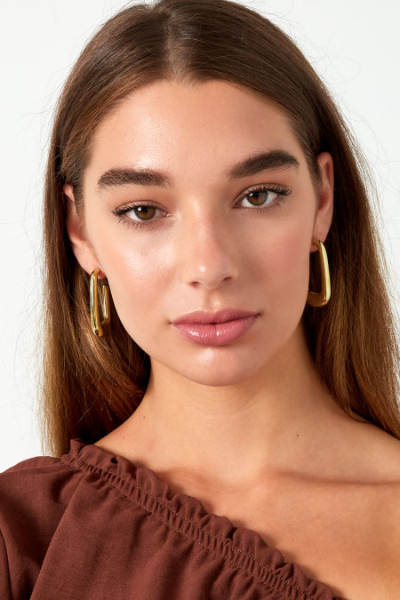 boucles d'oreilles rectangle esthétique 2