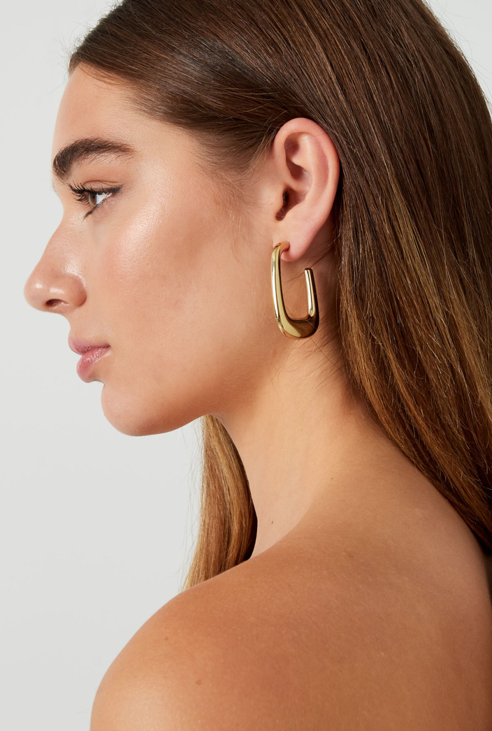 Boucles D'oreilles Rectangle Esthétique Image3