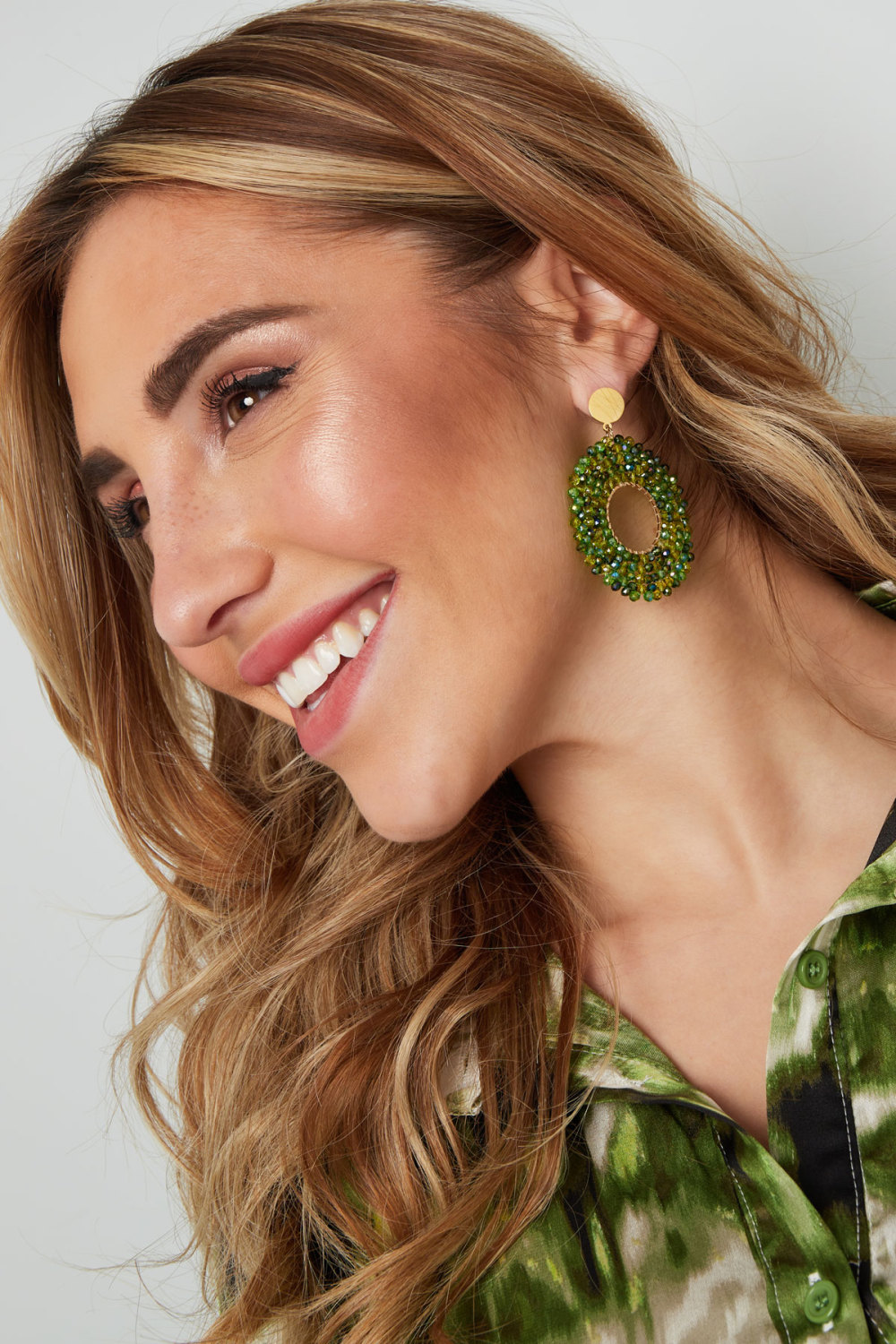 Boucles D'oreilles Grosses Perles Party h5Image2