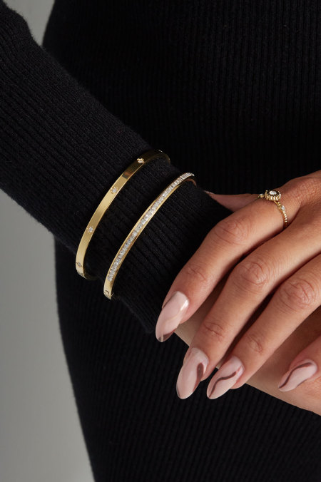 Bracelet esclave pierres fines 2
