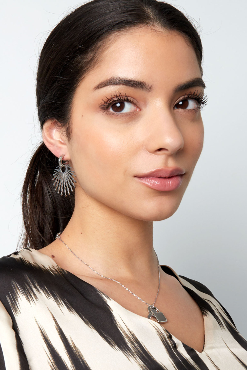 Boucles D'oreilles Rayons De Soleil - Doré h5Image4