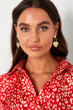 Boucles D'oreilles Coeurs Tendance h5 Image4