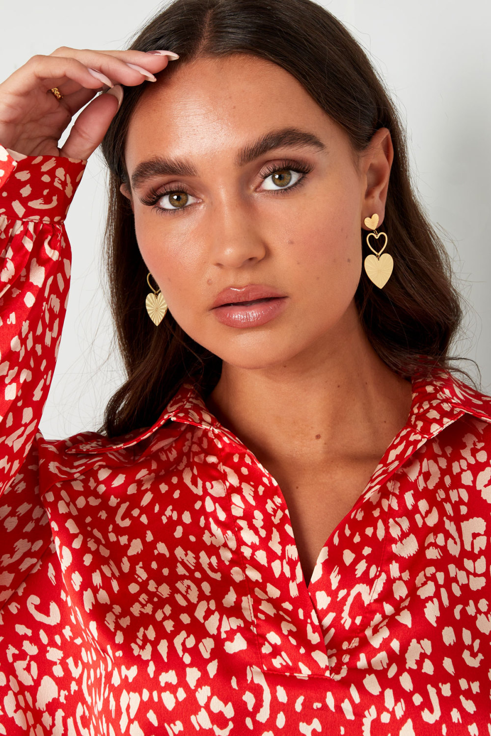 Boucles D'oreilles Coeurs Tendance Image2