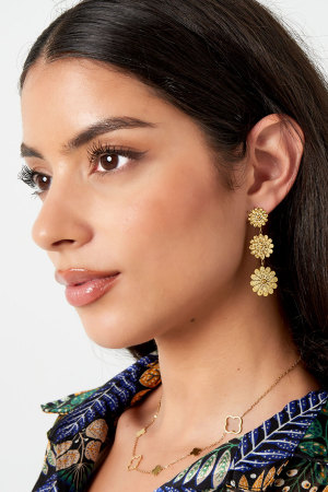 Boucles D'oreilles Fleurs Tendance h5 Image2