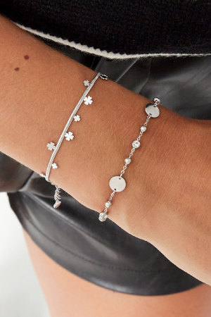 Bracelet Trèfle Fête - Doré h5 Image2