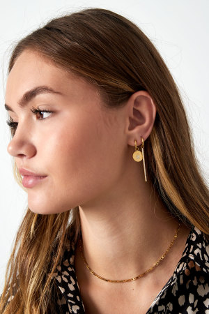 Boucles D'oreilles Rangées De Zircons h5 Image2
