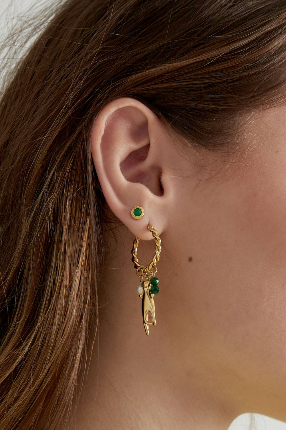Boucles D'oreilles Avec Pendentifs Mains Et Perles h5Image3