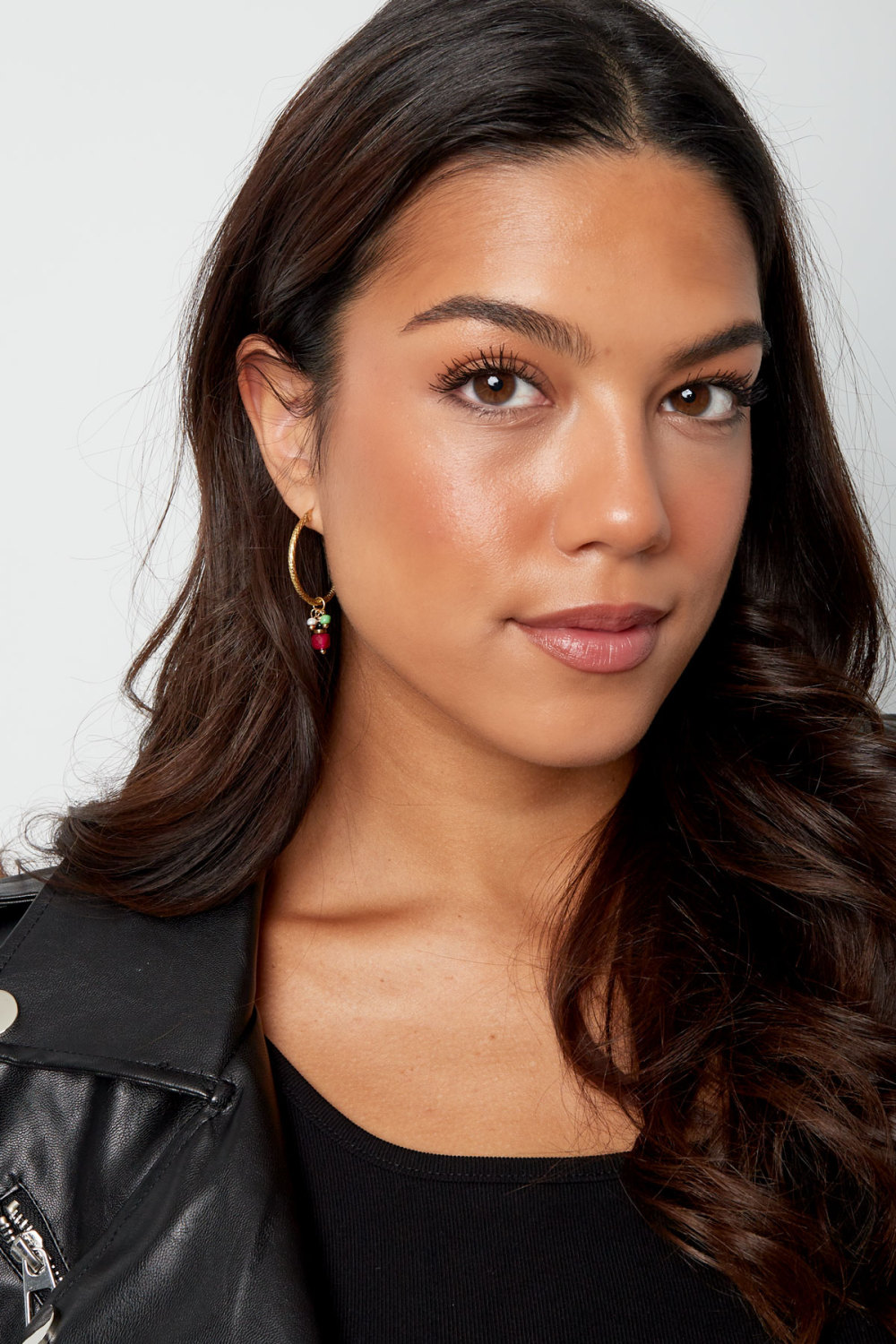 Boucles D'oreilles Charm Party - Argent/Rouge h5Image2
