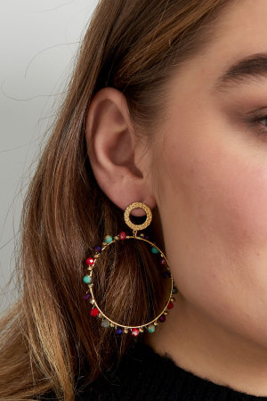Boucles D'oreilles Avec Perles - Doré/Beige h5 Image3