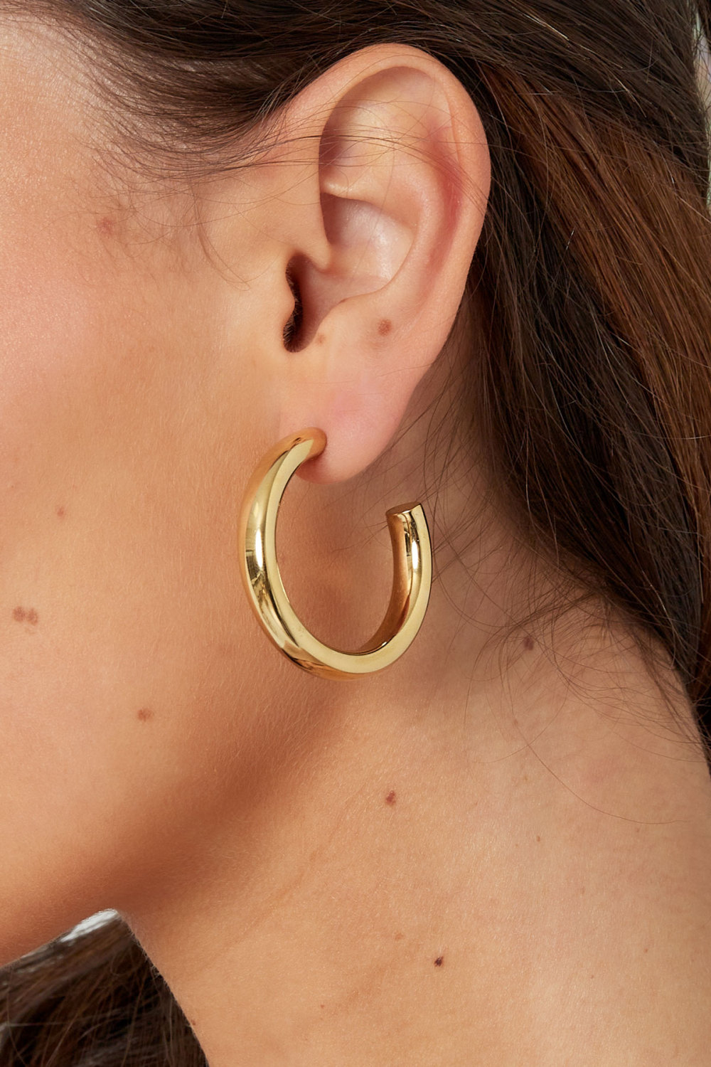 Boucles D'oreilles Basiques Épaisses Image3