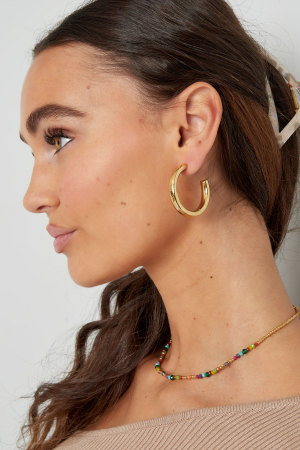 Boucles D'oreilles Basiques Épaisses h5 Image4