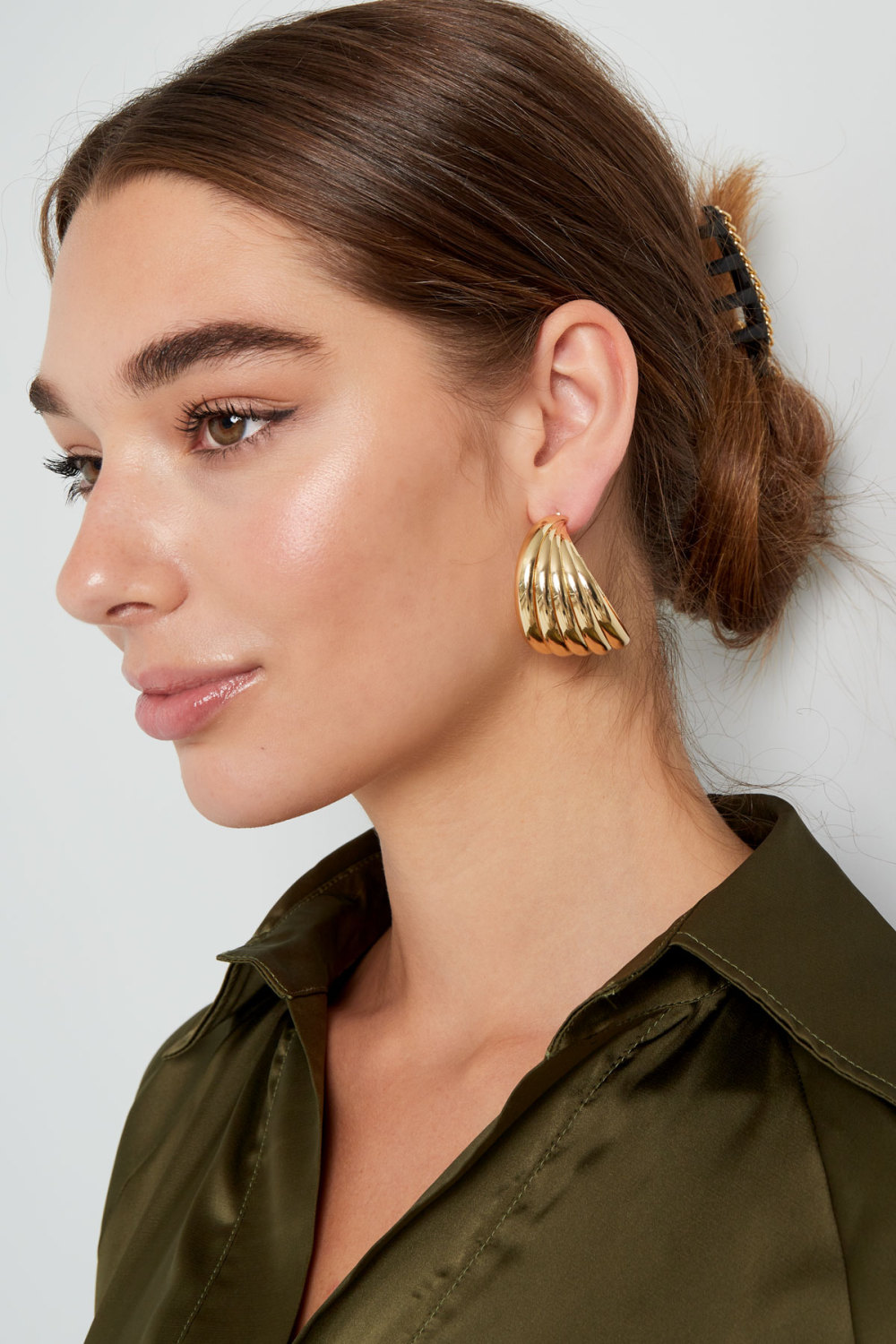 Boucles D'oreilles Couches Abstraites Image4