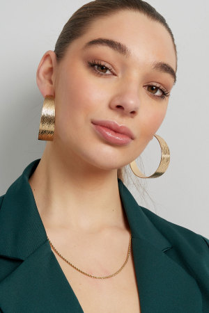 Boucles D'oreilles Rayures Lune h5 Image2