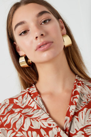 Boucles D'oreilles Rondes Imprimées h5 Image2