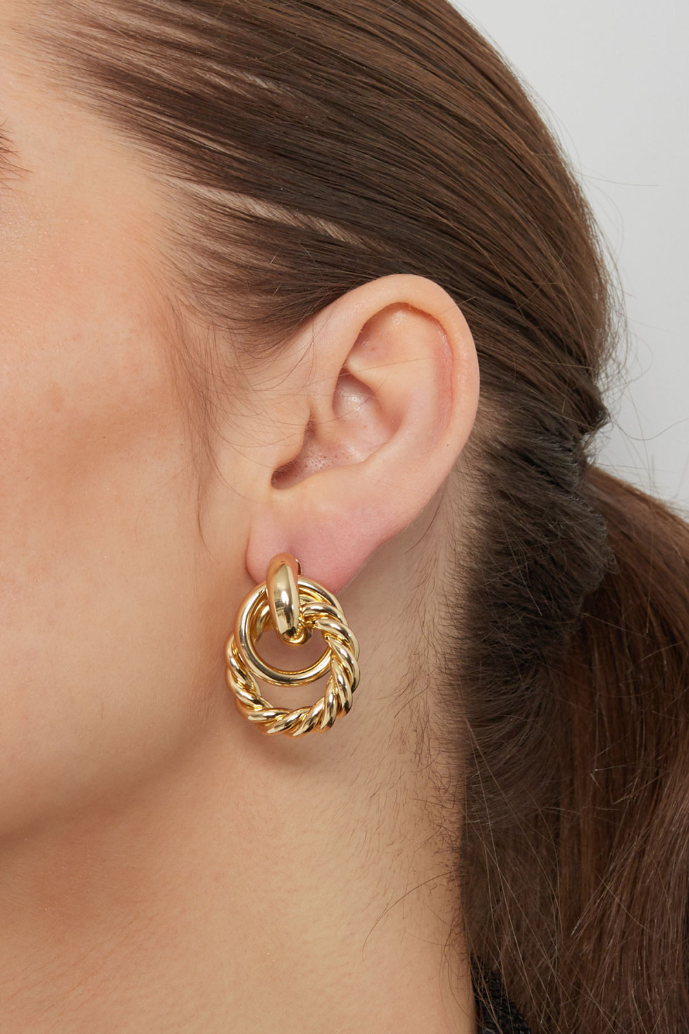 Boucles D'oreilles Avec Différents Anneaux - Doré Image3