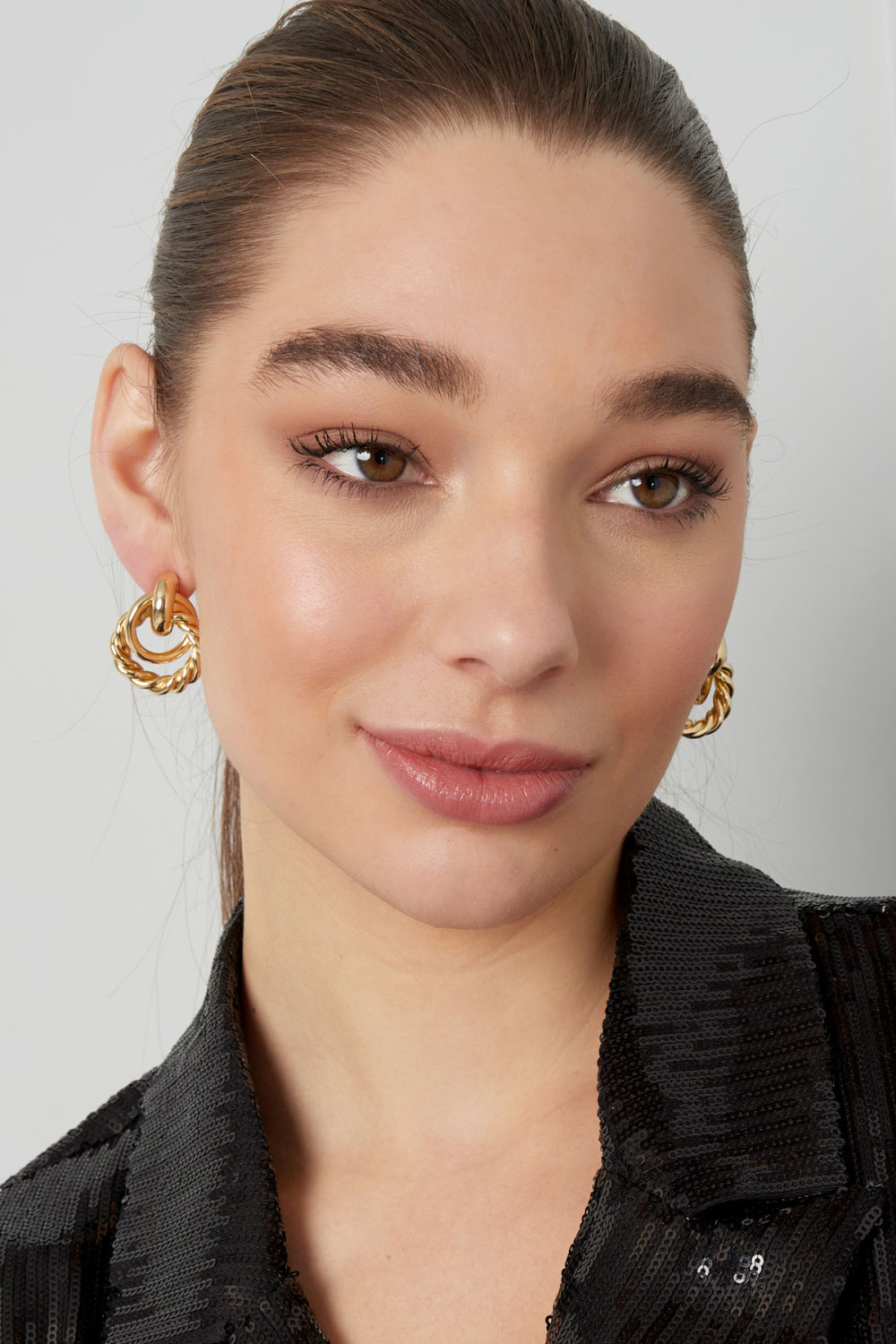 Boucles D'oreilles Avec Différents Anneaux - Doré Image4