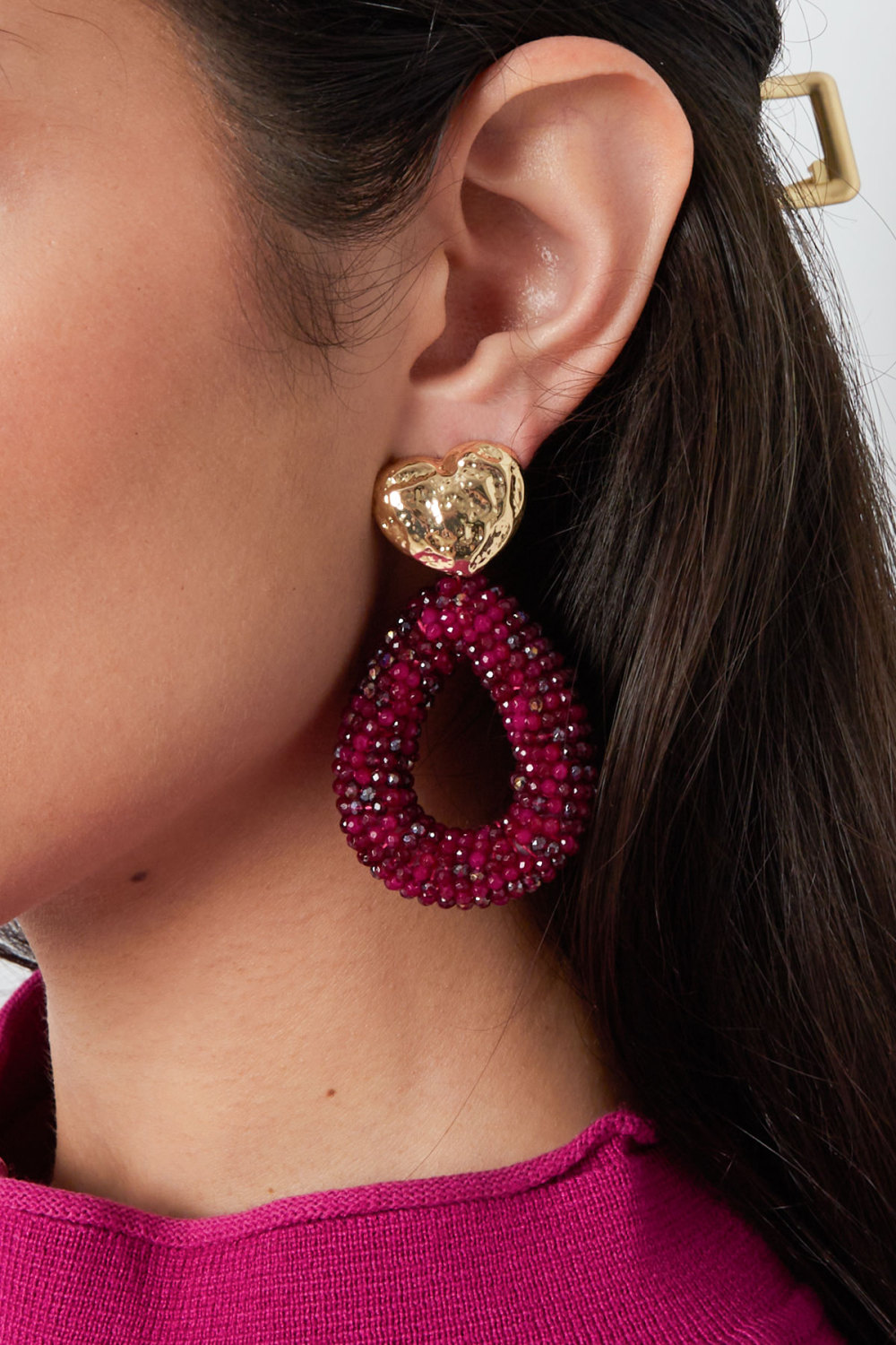Boucles D'oreilles Perles Ovales Image3