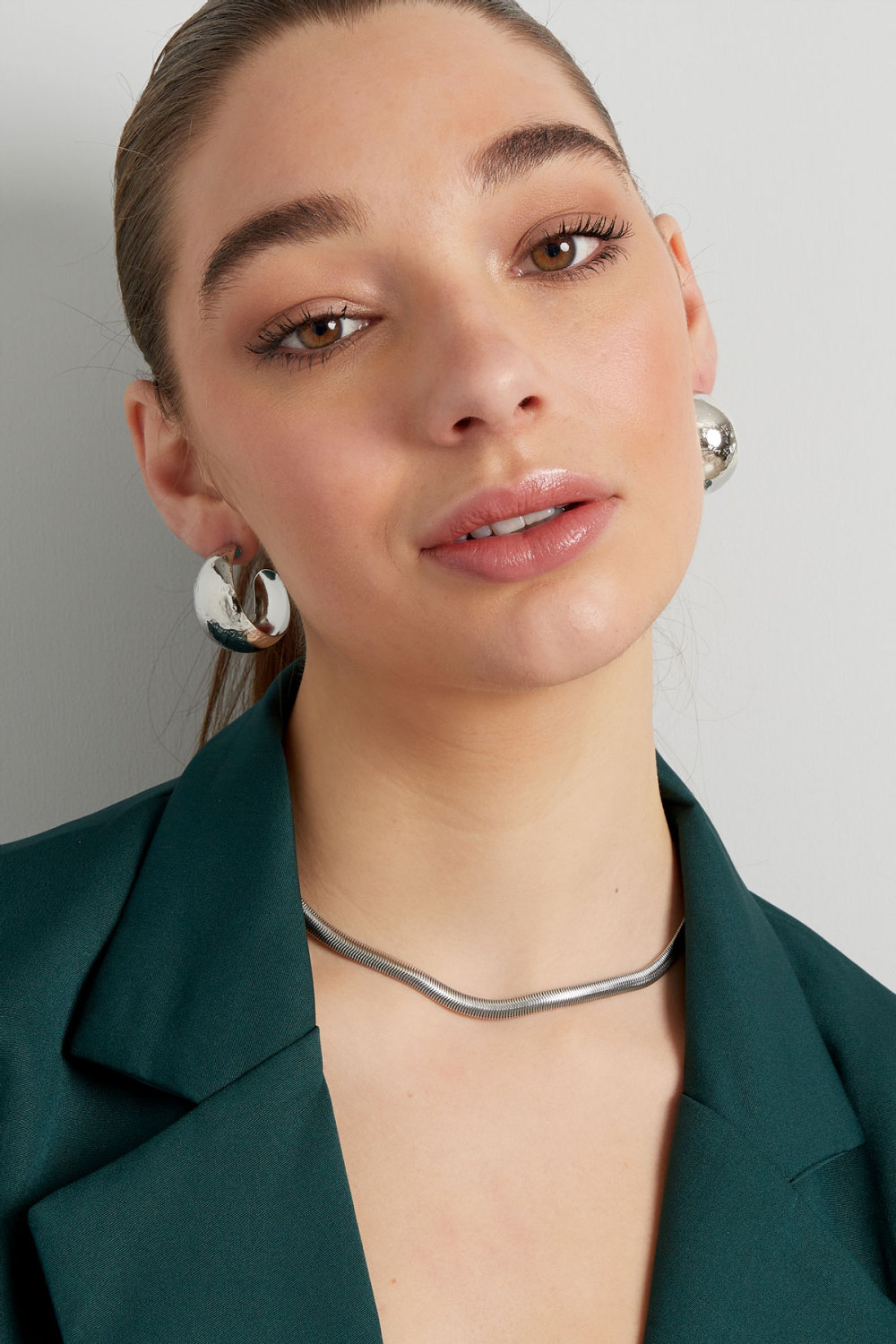 Boucles D'oreilles Brossées Larges Image2
