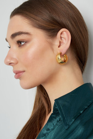 Boucles D'oreilles Lune Brossée h5 Image6